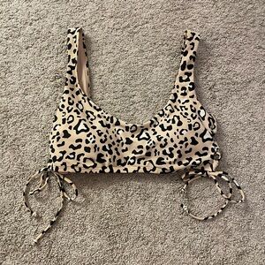 Hollister Cheetah Print Bikini Top